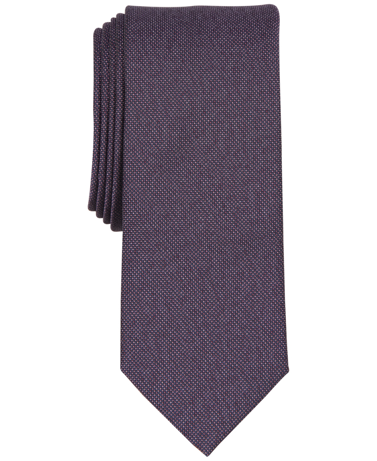 Bar Iii Men's Cobbled Solid Tie, Created For Macy's In Mauve