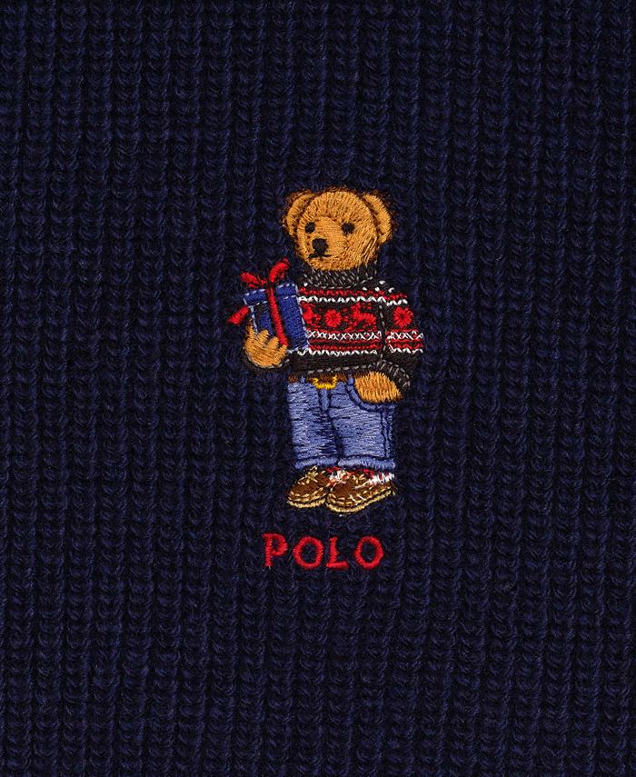 Polo Ralph Lauren Men's Holiday Bear Performance Scarf - Macy's