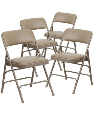4 Pack Home & Office Portable Party Events Padded Metal Folding Chair