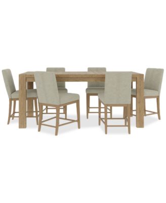 Davie Counter Height 7pc Dining Set (Table & 6 Chairs)