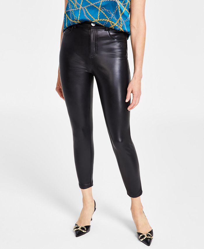 Vince Camuto + Plus-Size Stretch Faux Leather Skinny Pants