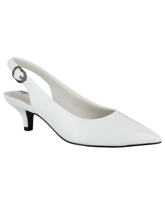 Easy Street Women's Faye Slingback Buckle Closure Pumps - Macy's