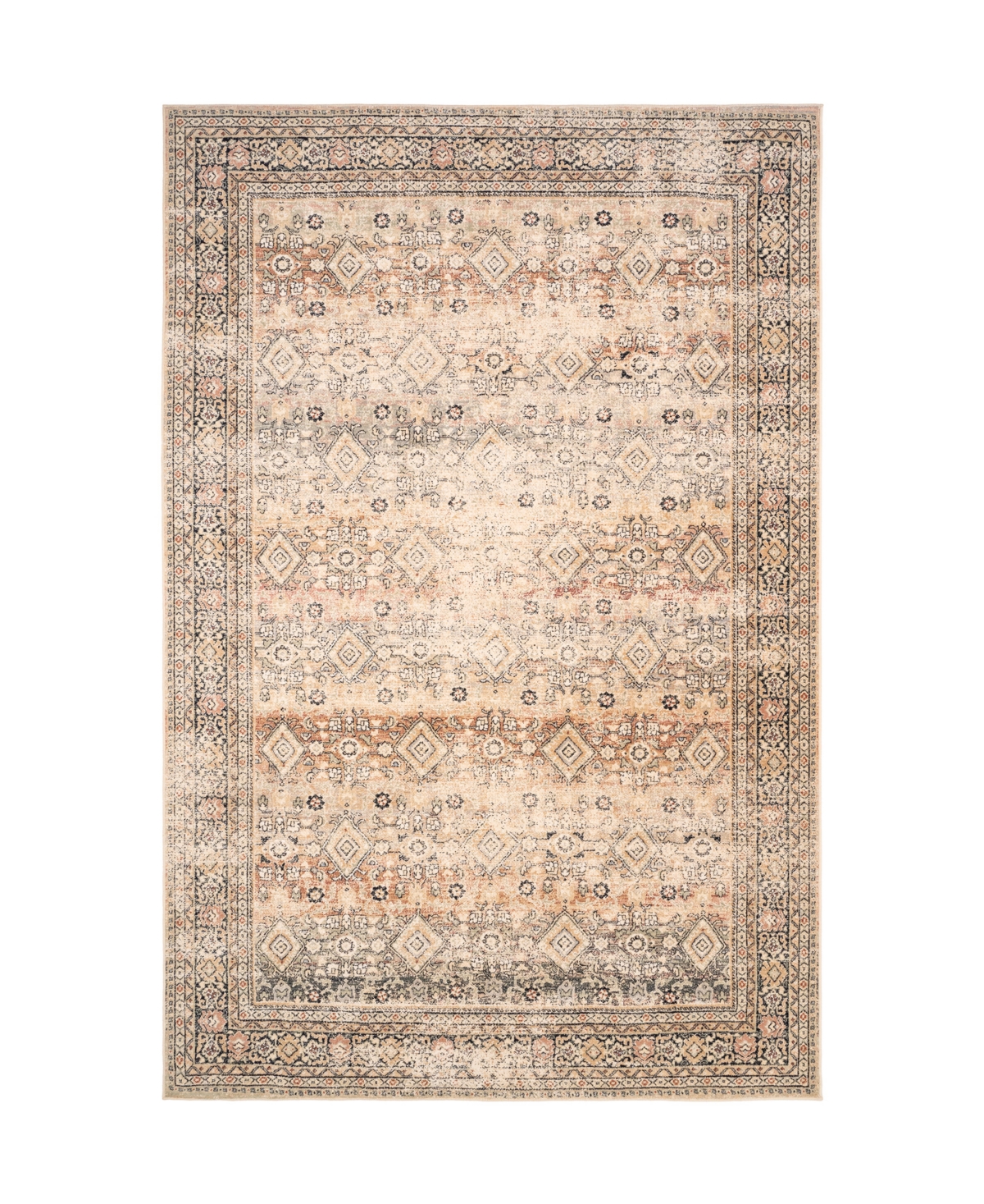 Capel Avery 3400 7'10in x 11' Area Rug - Tan, Multi