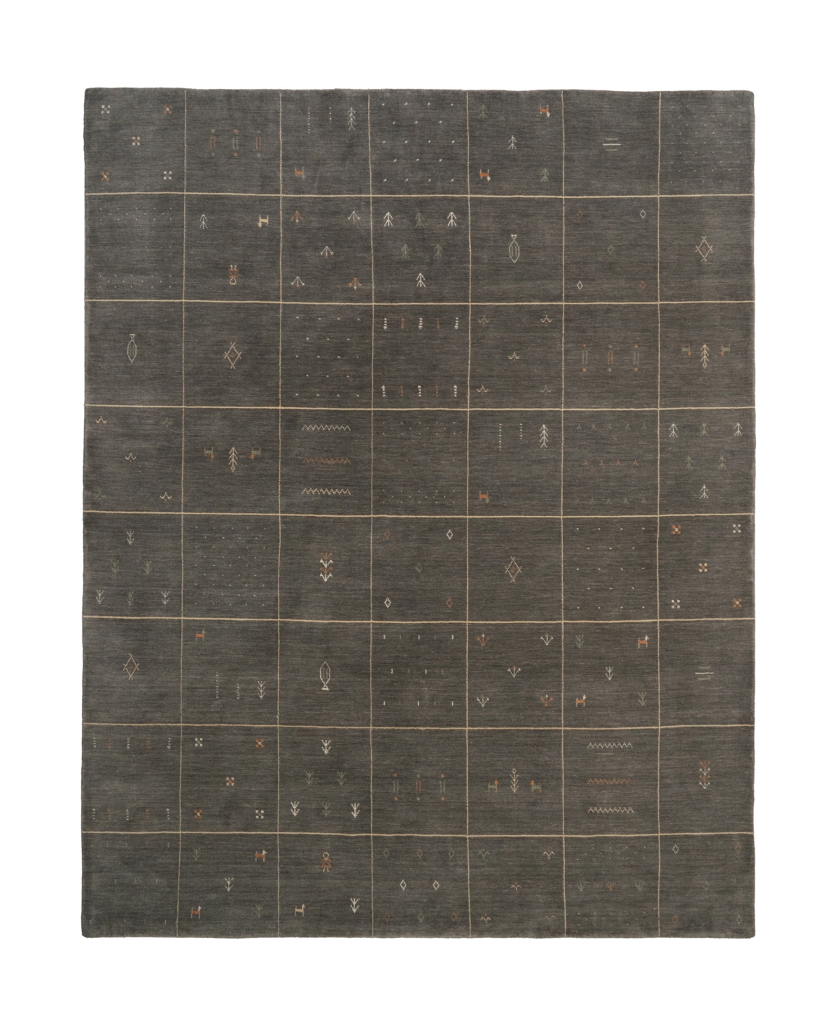 Capel Zagros 3493 3' X 5' Area Rug In Charcoal
