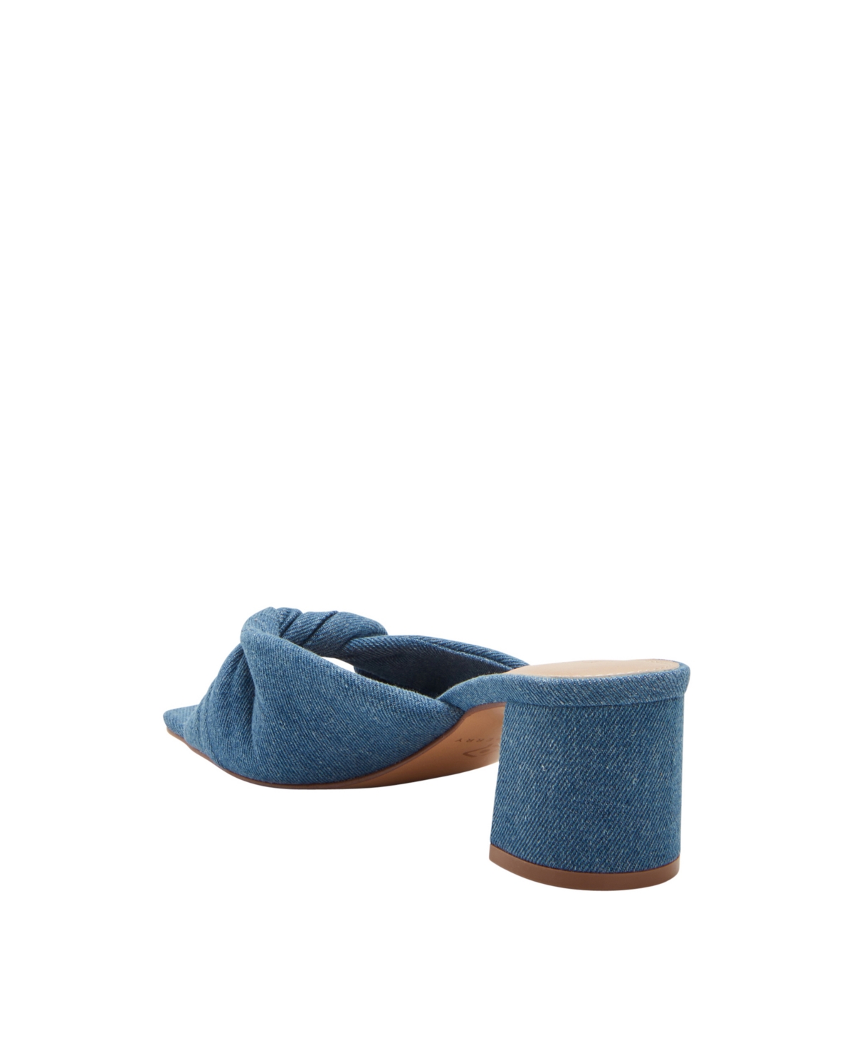 Shop Katy Perry Women's The Tooliped Twisted Slip-on Sandals In Blue Denim