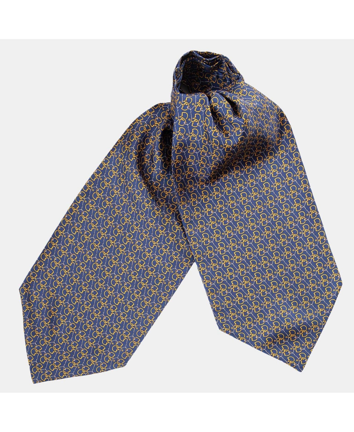 Derby - Silk Ascot Cravat Tie for Men - Navy