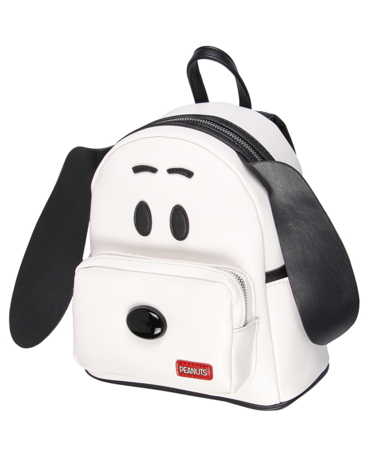 Peanuts Classic Comic Character Face Snoopy Zippered Mini Small Backpack Bag