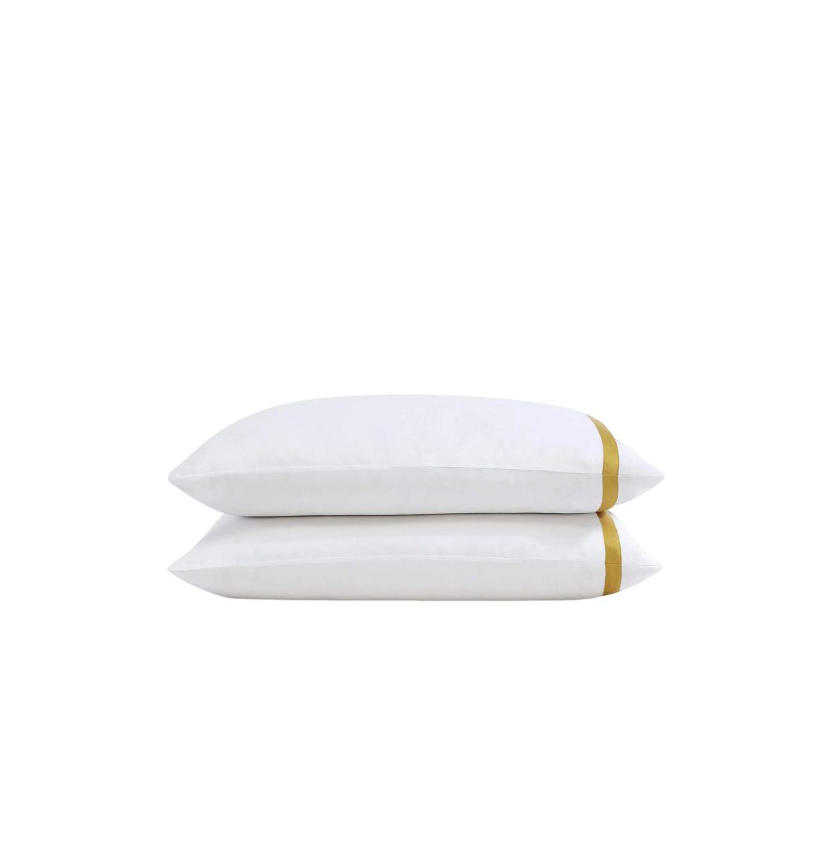 Sunday Citizen Frame Viscose From Bamboo Pillowcase Pair, King In Gold