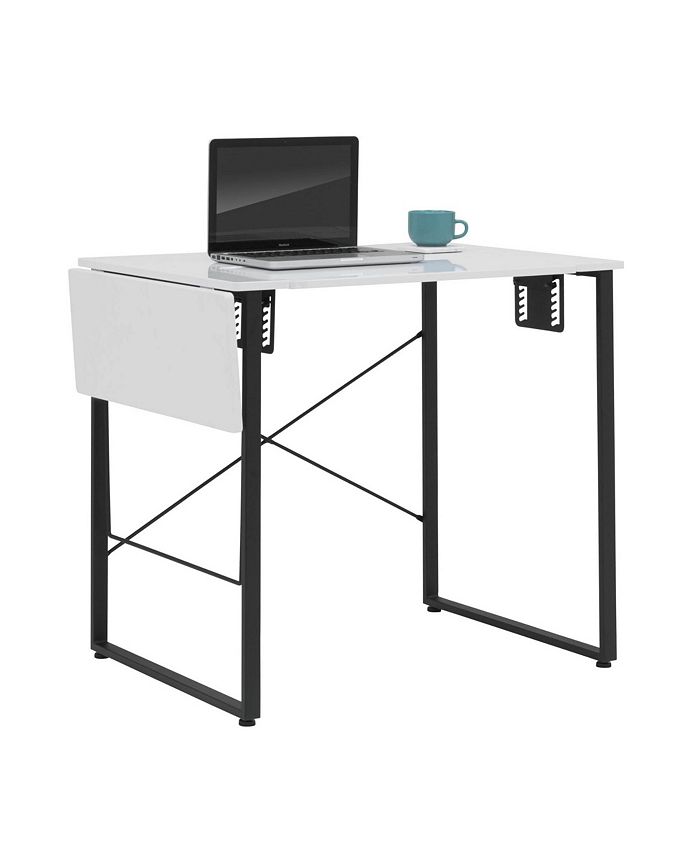 Offex Dart Sewing Machine Table with Folding Top Charcoal Black