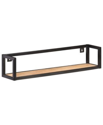 Wall Shelves 2 pcs 31.5" Rough Mango Wood