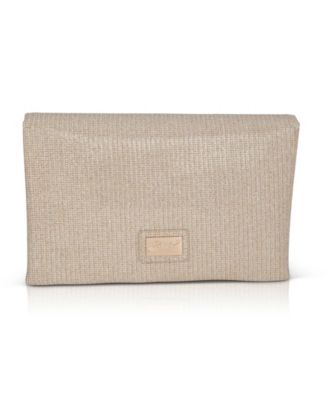 Woman's Dakota Sparkle Jacquard Envelope Clutch with Crystal Bow