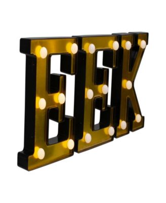 6.5" LED Lighted EEK Halloween Marquee Sign