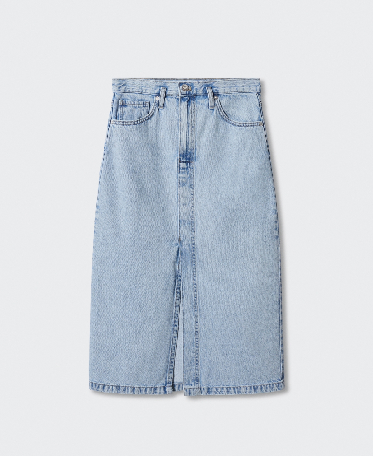Mango Women's Denim Midi-Skirt