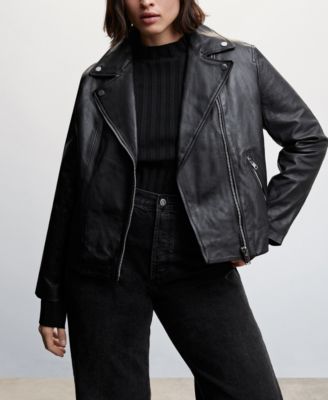 Women's Leather Biker Jacket