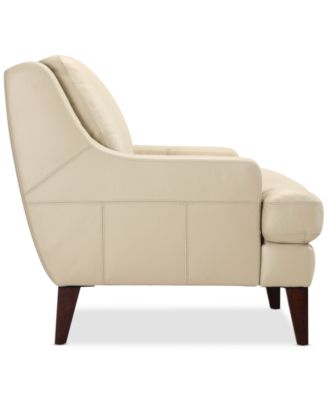 CLOSEOUT! Collyn 34" Modern Leather Chair, Created for Macy's