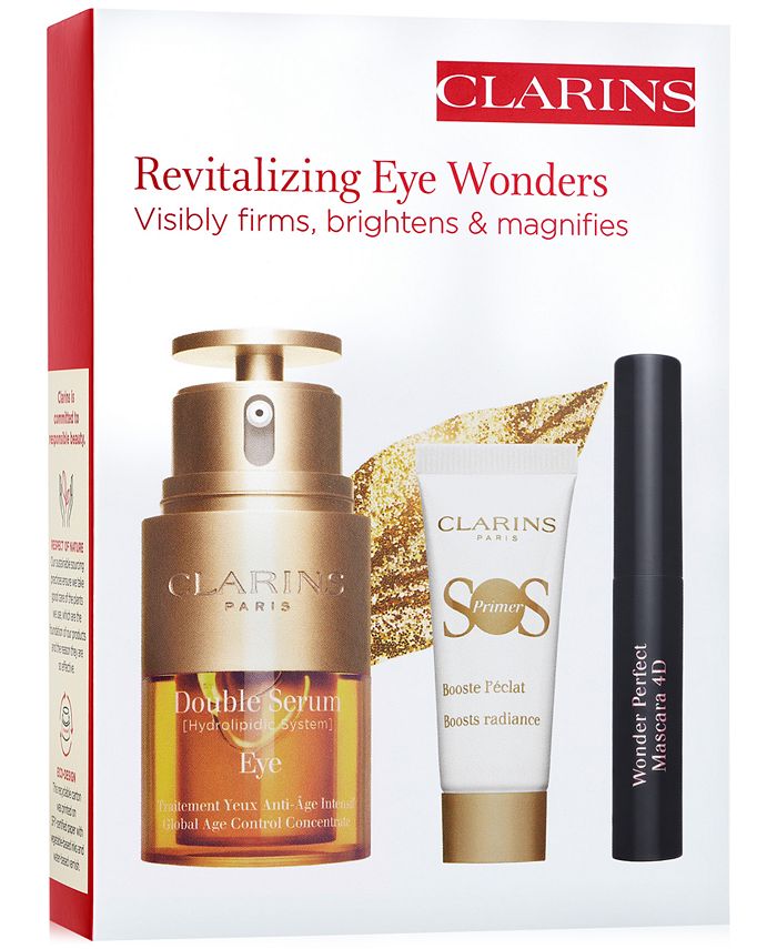 Clarins 3Pc. Double Serum Eye Firming & Hydrating AntiAging Skincare