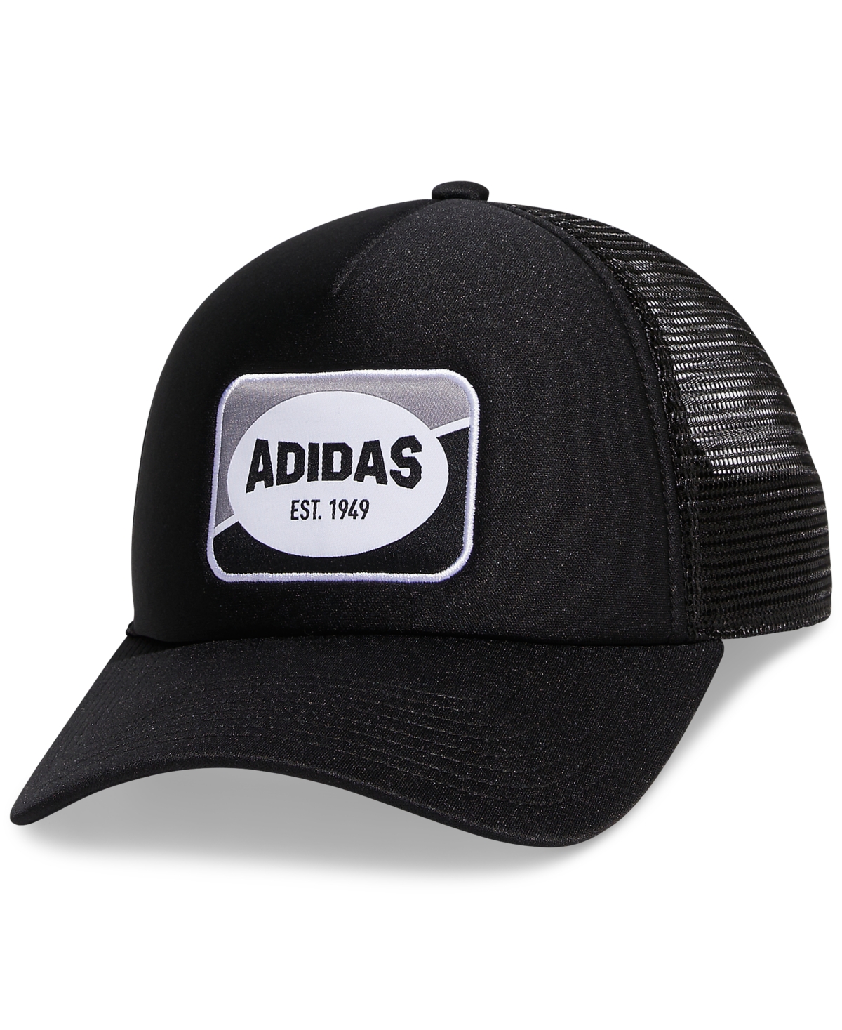 Shop Adidas Originals Men's Foam Trucker Hat In Black
