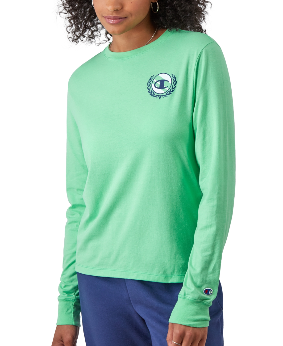 Long sleeve champion shirt womens sale