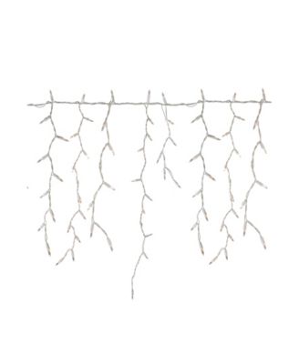 300 Count Clear Mini Icicle Christmas Lights 18' Wire