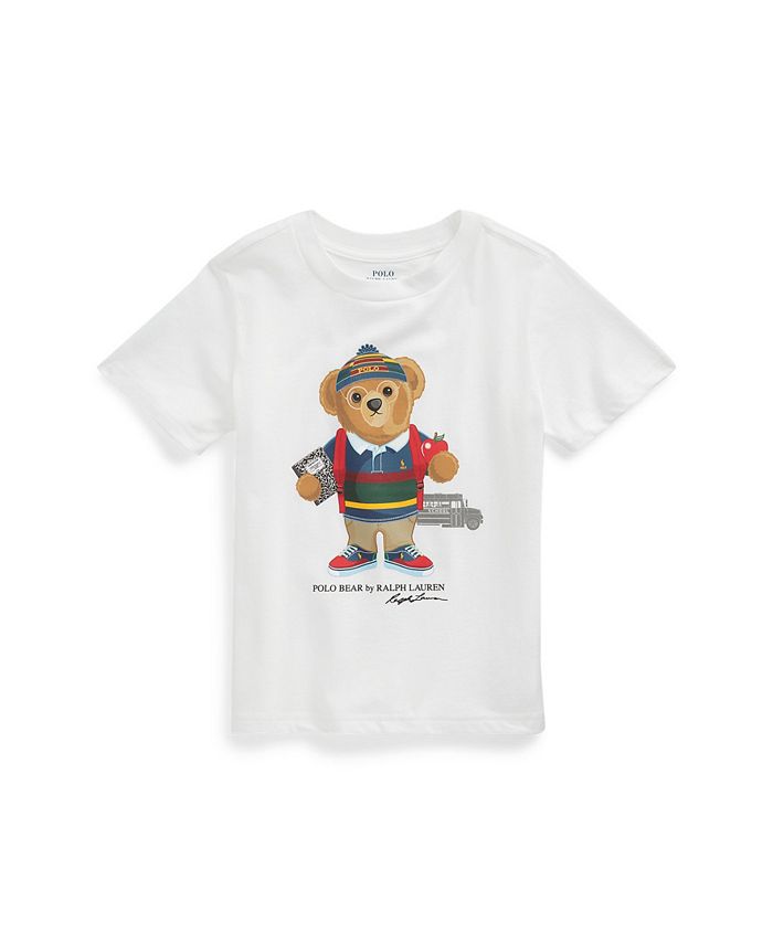 Polo Ralph Lauren Toddler and Little Boys Polo Bear Cotton T-shirt - Macy's