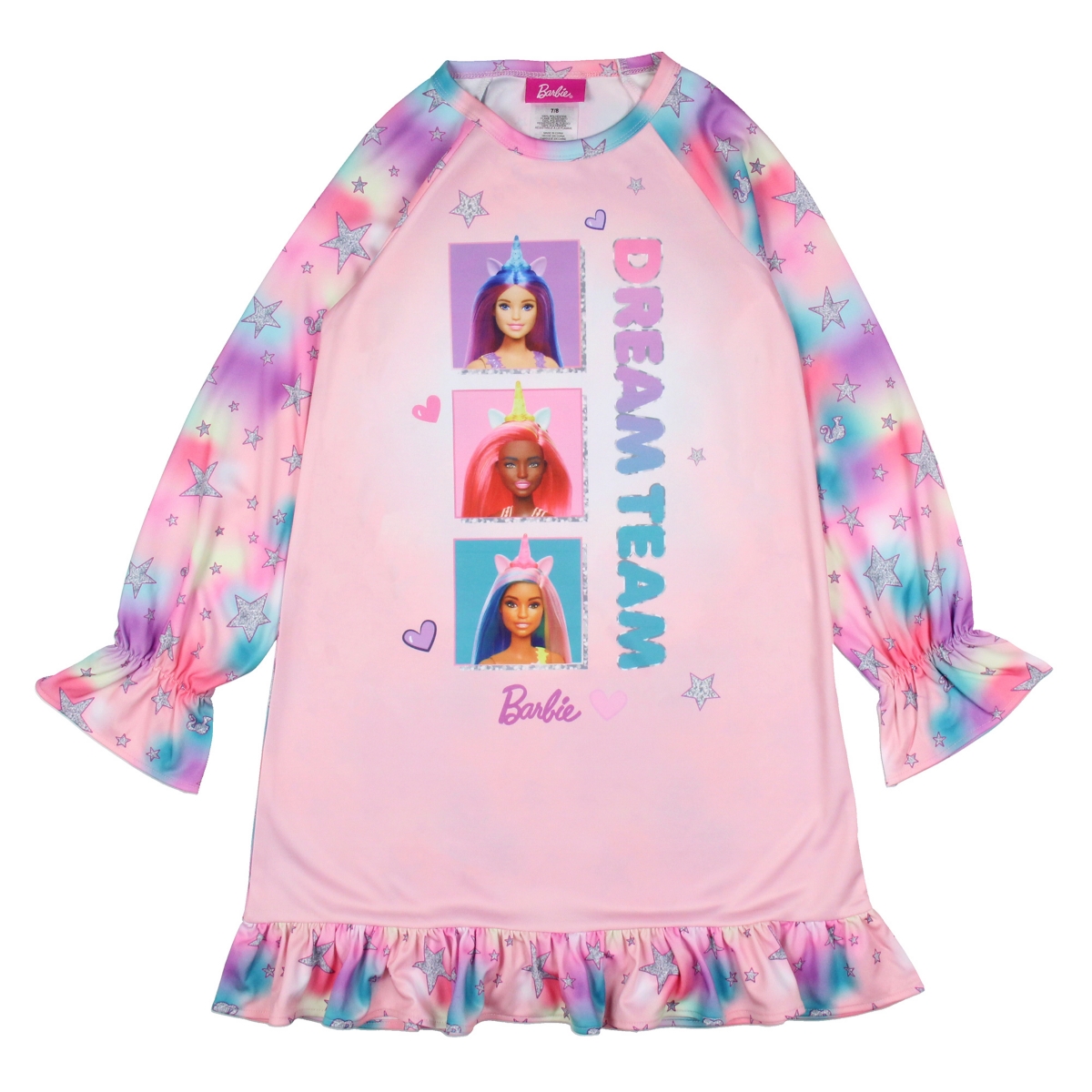 Barbie Girls Dream Team Characters Unicorn Sleep Pajama Nightgown