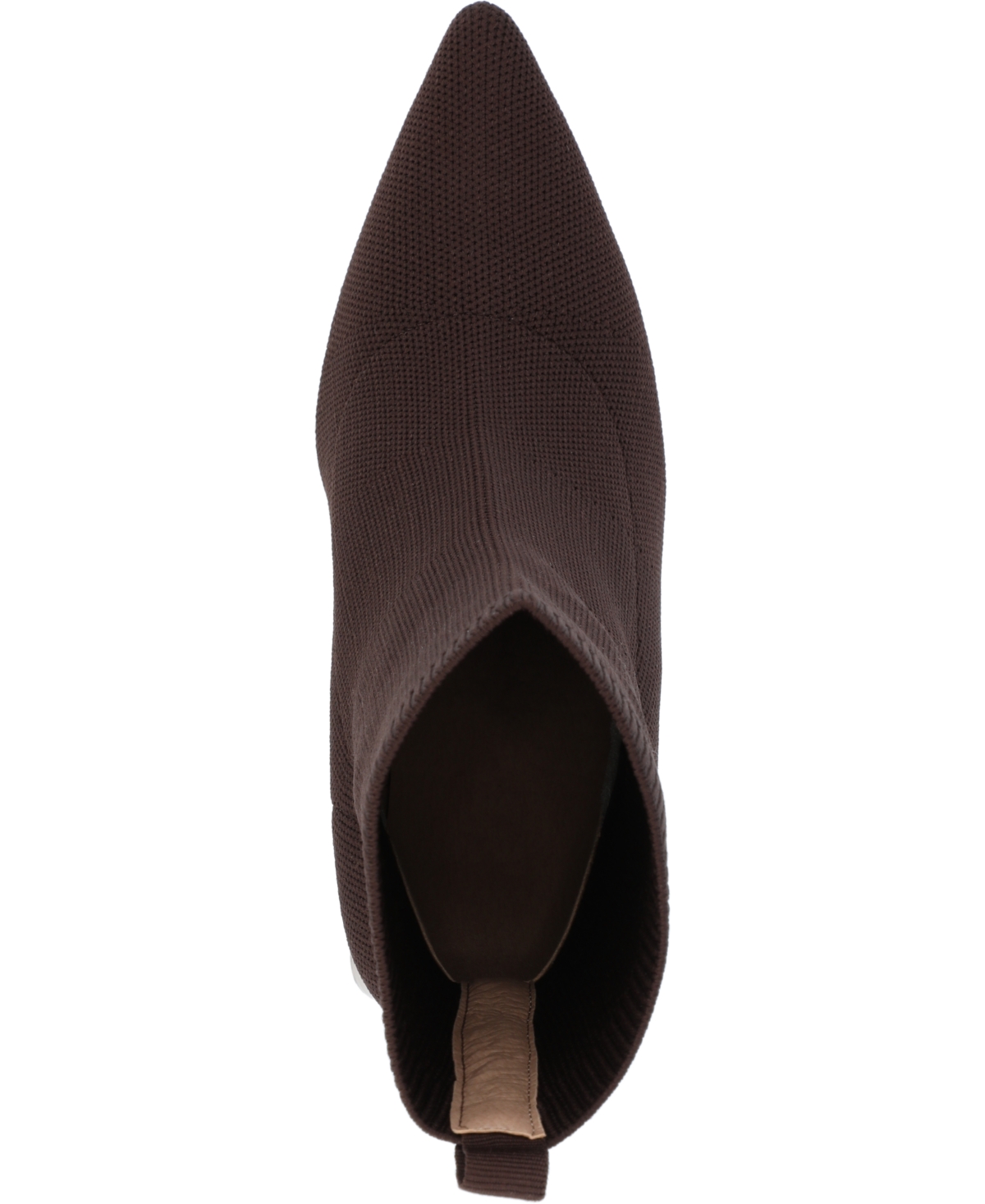 Journee Collection Women's Noralinn Knit Stacked Flared Heel Dress Booties