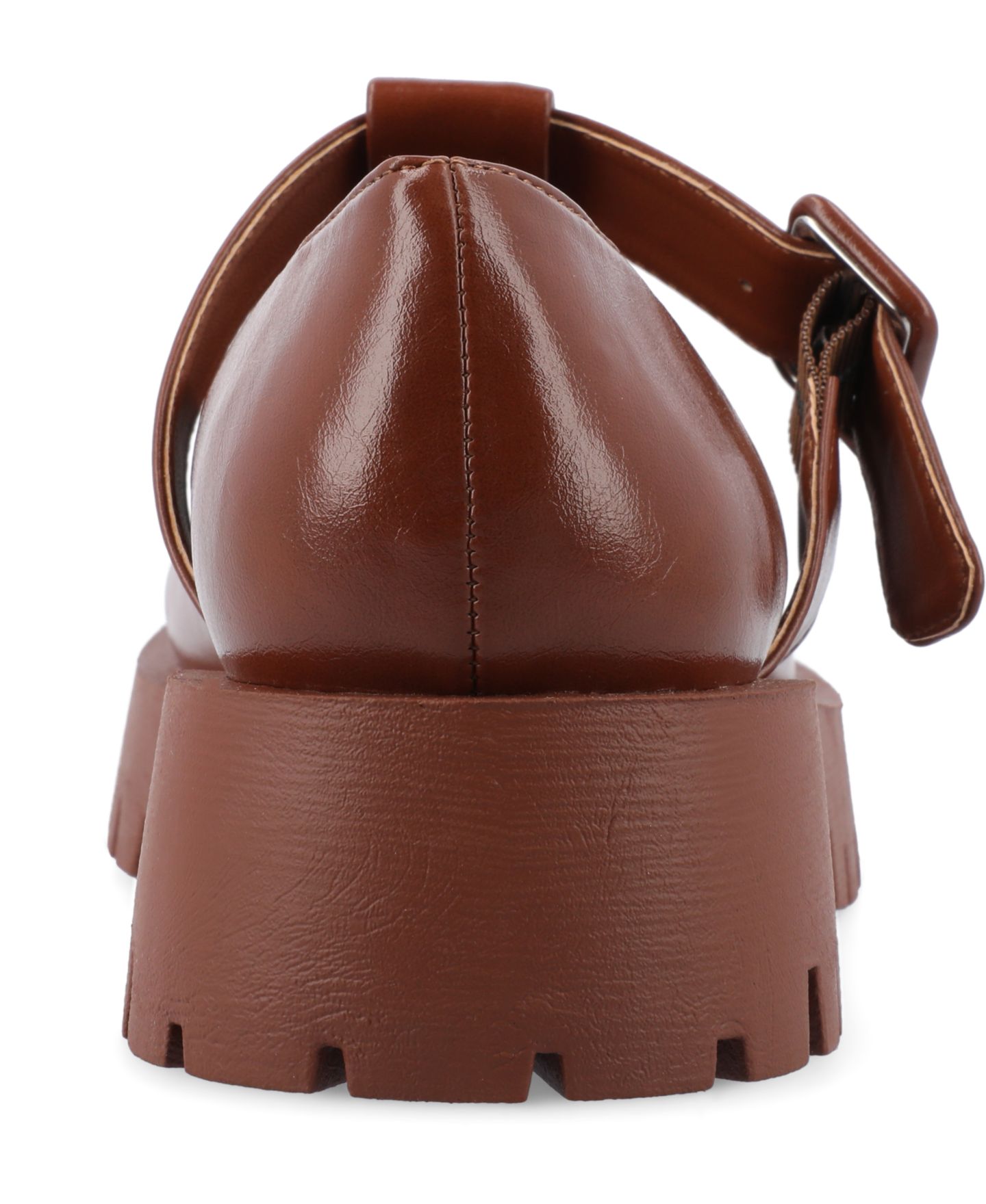 Женские туфли Journee Collection Suvi Lug Sole Mary Jane, цвет: Коньячный — фото 3