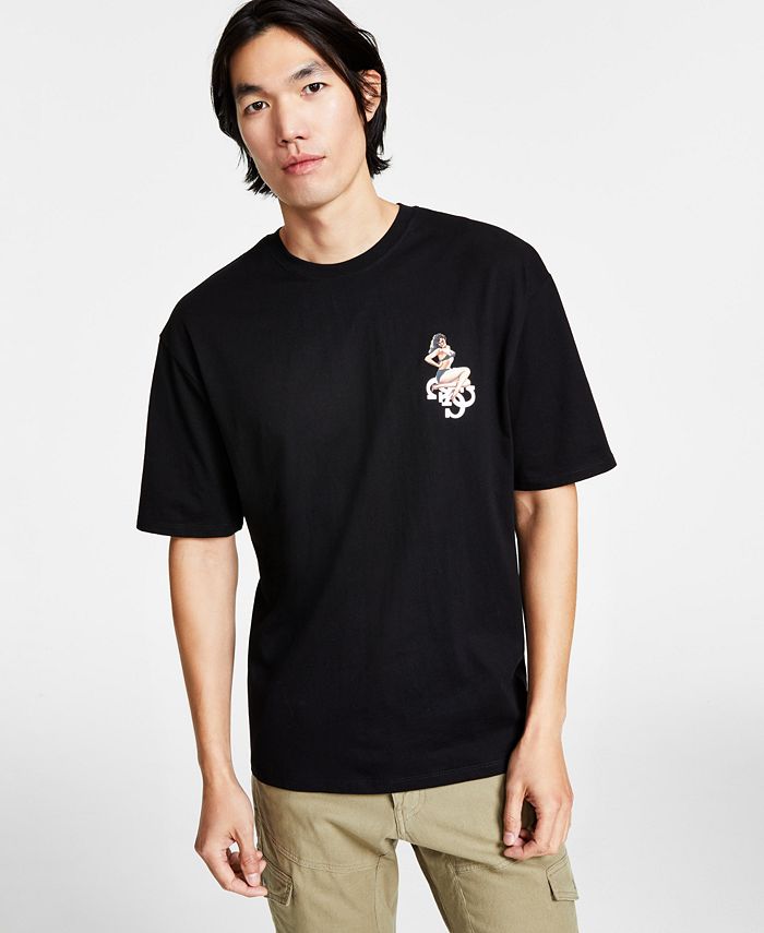 GUESS Men's West Coast Pinup Logo Graphic T-Shirt - Macy's
