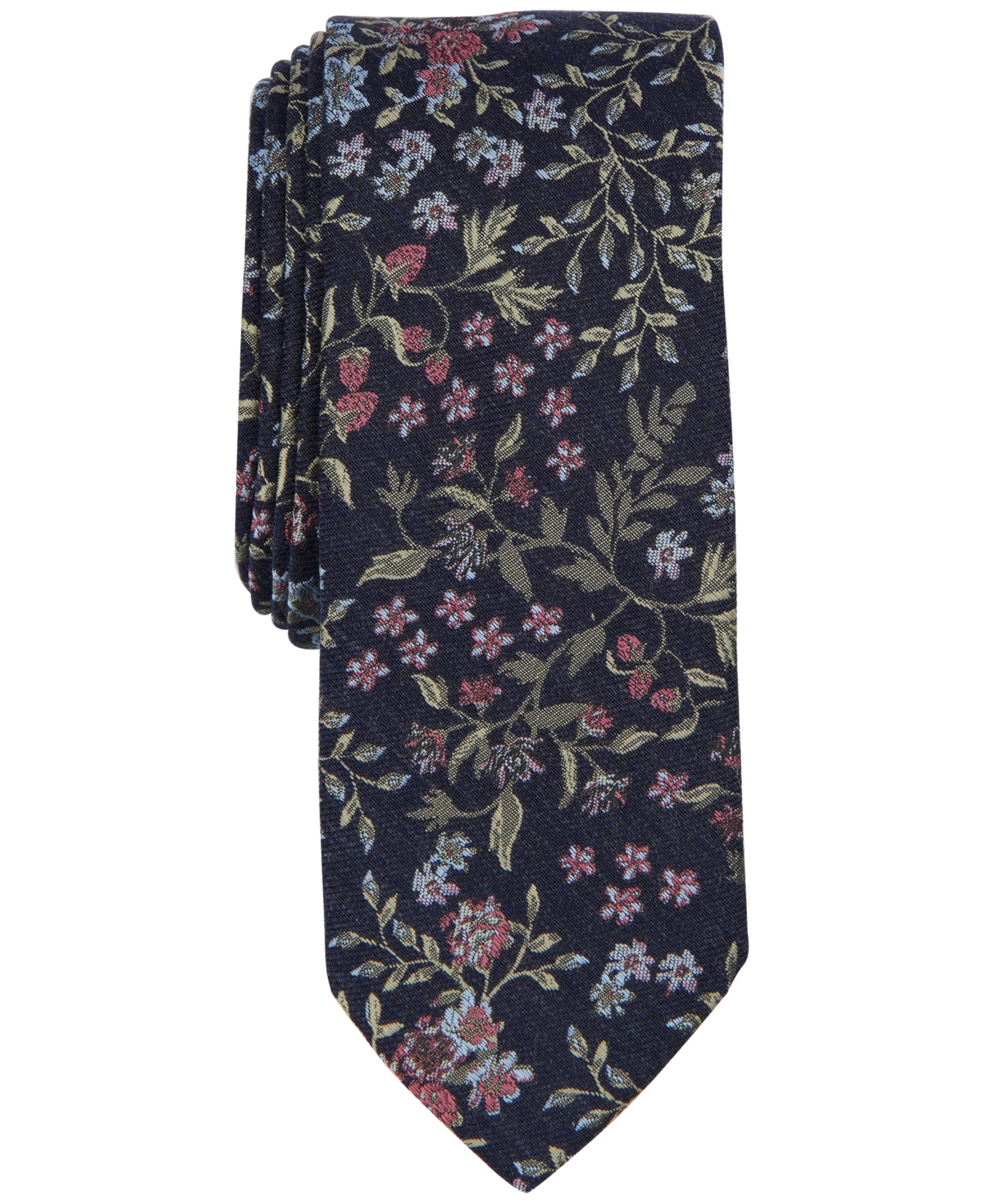 Bar Iii Men's Luray Floral Tie, Created For Macy's In Sage
