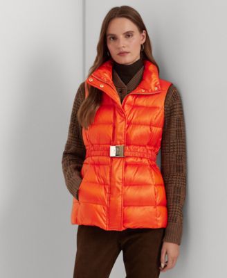 Lauren Ralph Lauren Women s Belted Down Puffer Vest Macy s