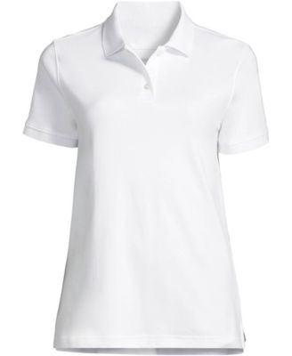 Women's School Uniform Short Sleeve Interlock Polo Shirt