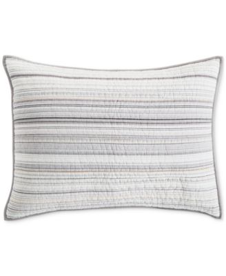 Charter Club - Madison Yarn Dye Cotton Sham, Standard, Created for Macy's