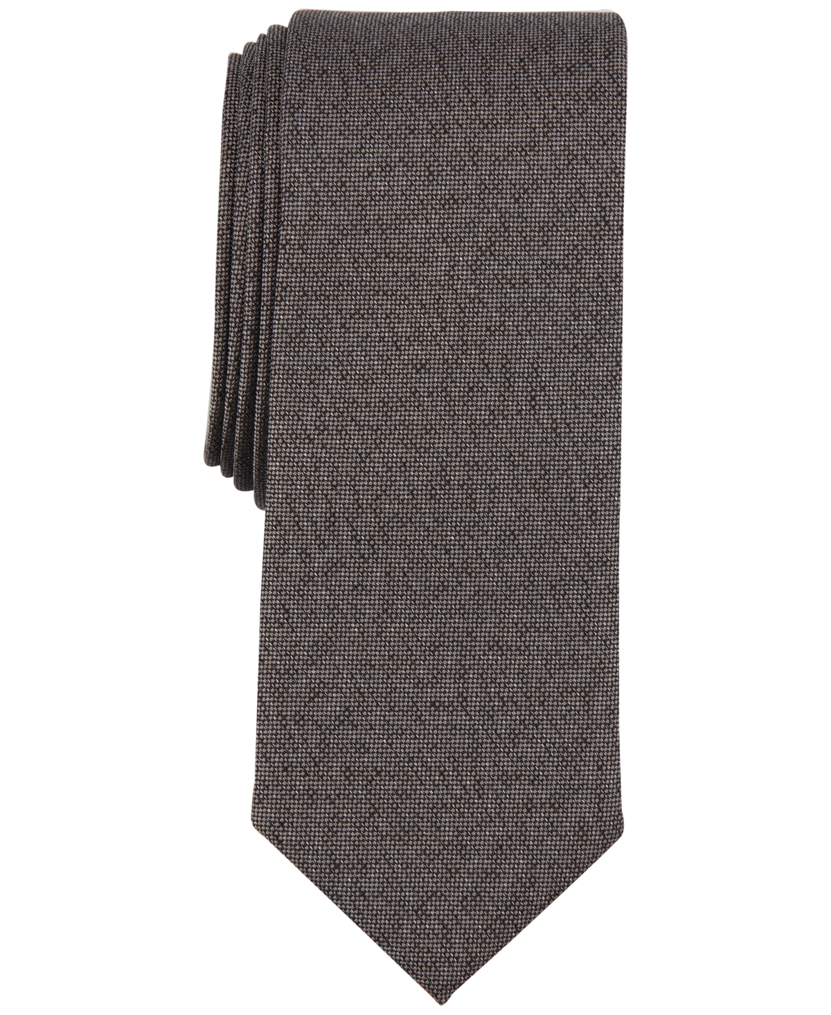 Bar Iii Men's Cobbled Solid Tie, Created For Macy's In Taupe