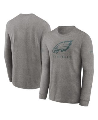 Nike Men's Dri-Fit Sideline Team (NFL Philadelphia Eagles) Long-Sleeve T-Shirt in Grey, Size: 2XL | 00LX06G86-0BI