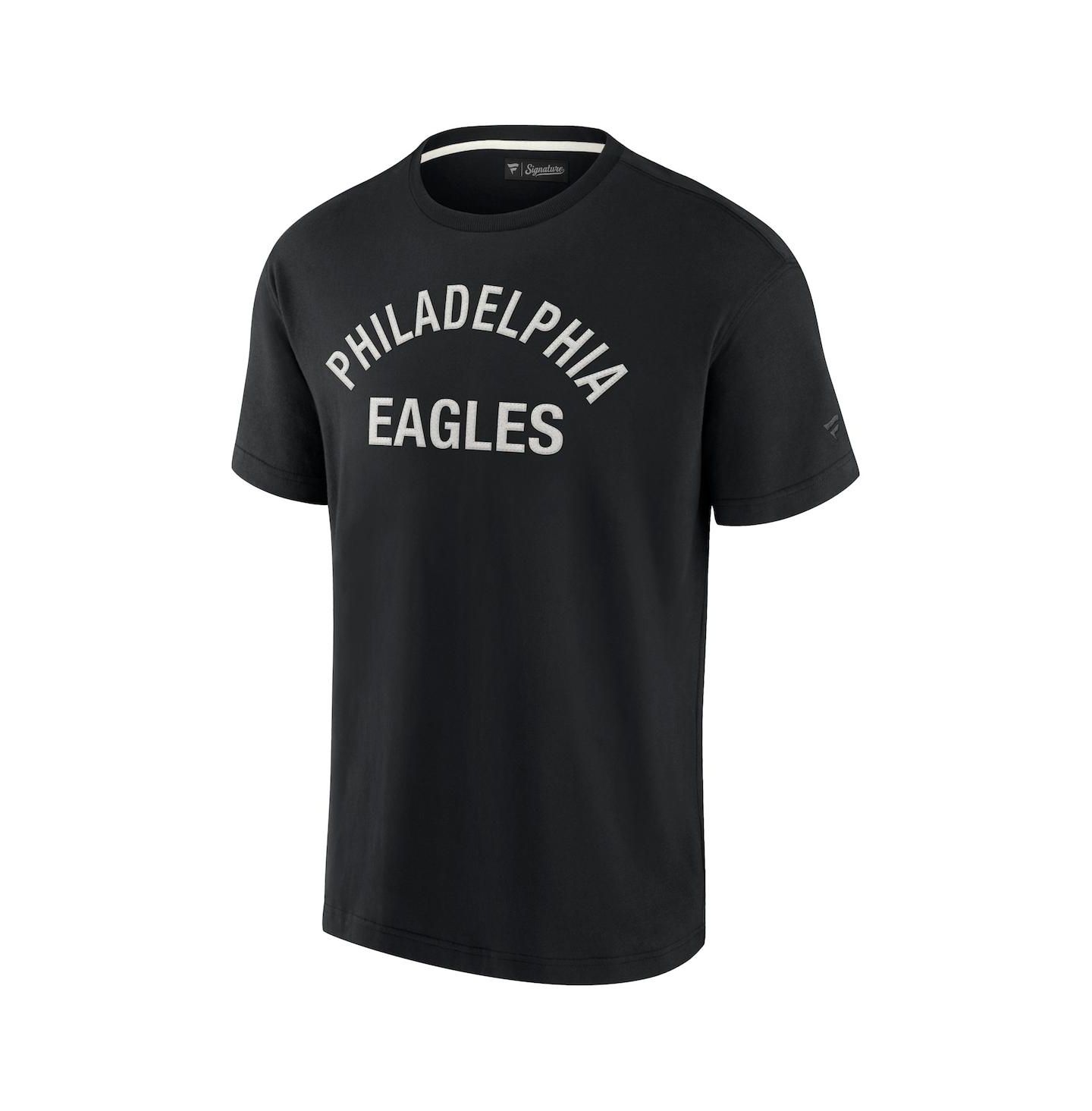 Футболка Fanatics Signature Black Philadelphia Eagles Super Soft Short Sleeve — фото 3