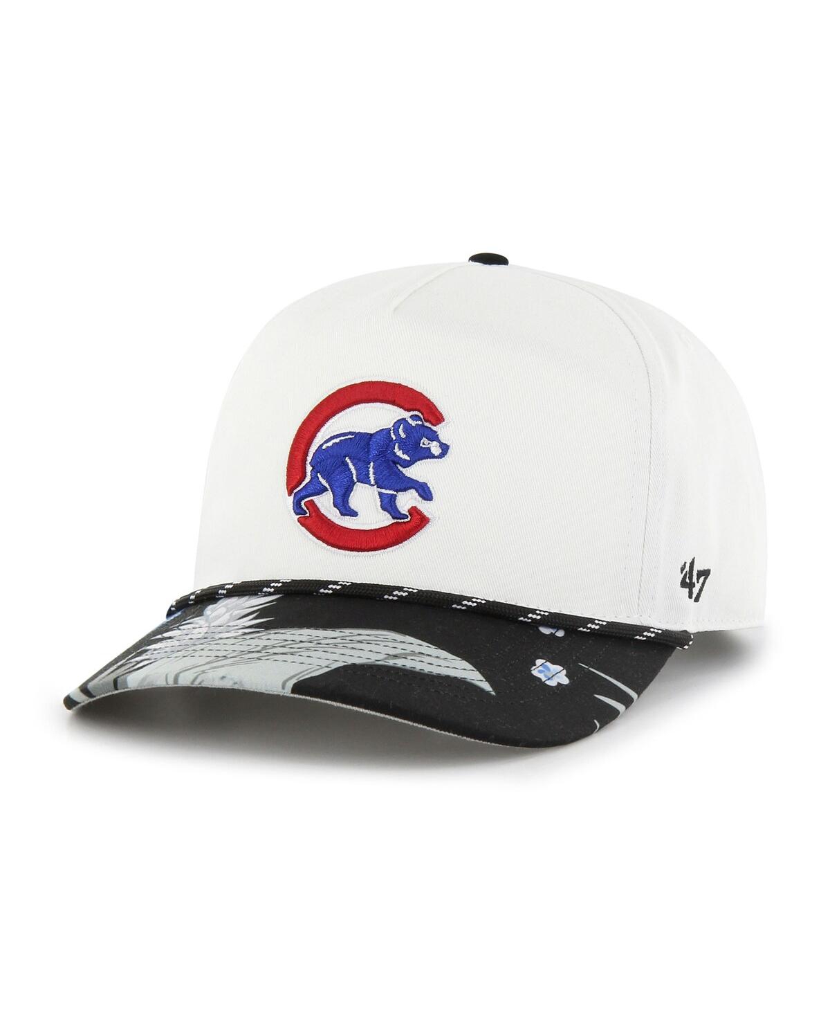 47 Brand Men's ' White Chicago Cubs Dark Tropic Hitch Snapback Hat