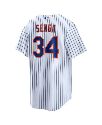Men's Kodai Senga White, Royal New York Mets Home Replica Player Jersey
