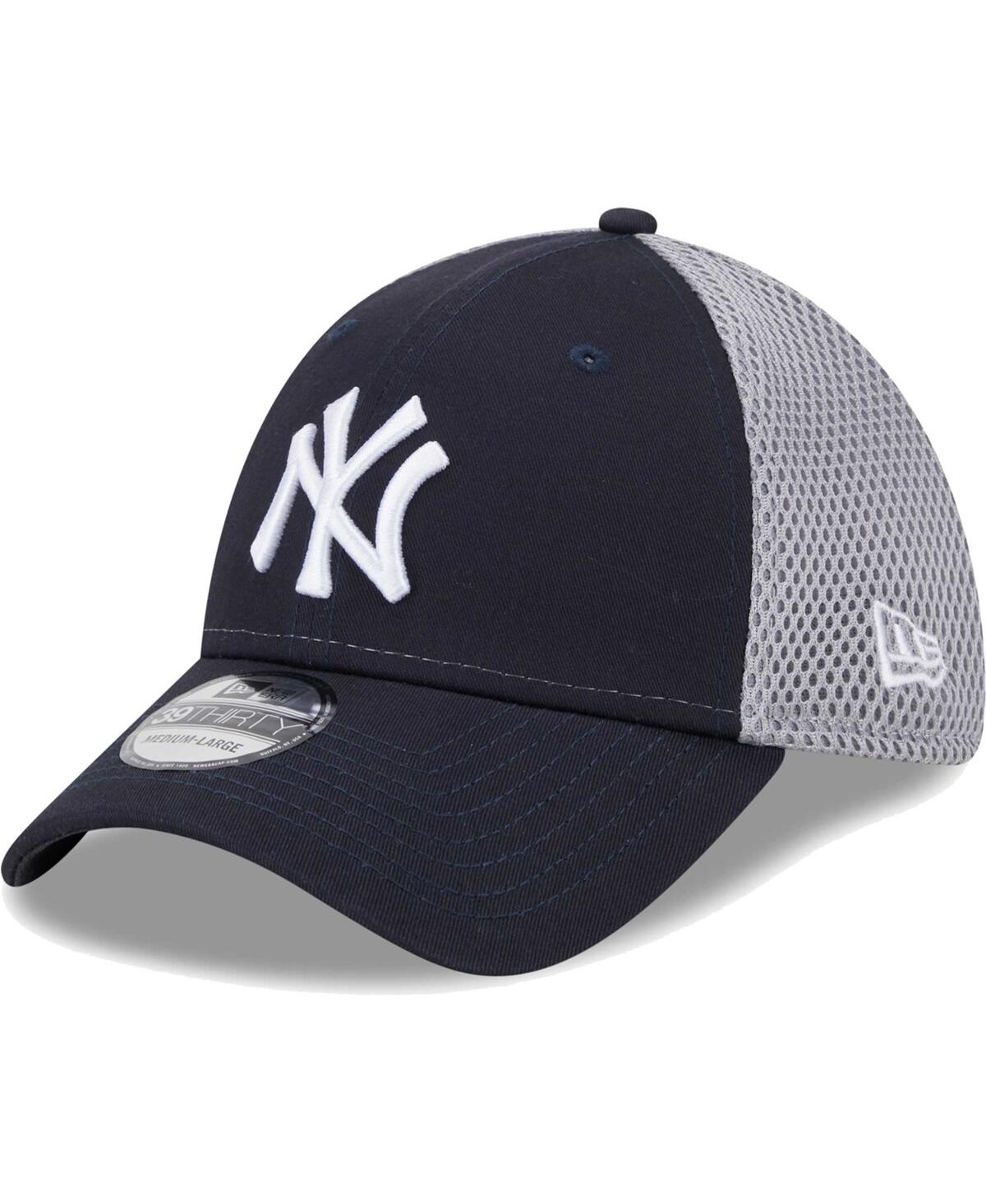 New Era Men's  Navy New York Yankees Team Neo 39thirty Flex Hat In Navy