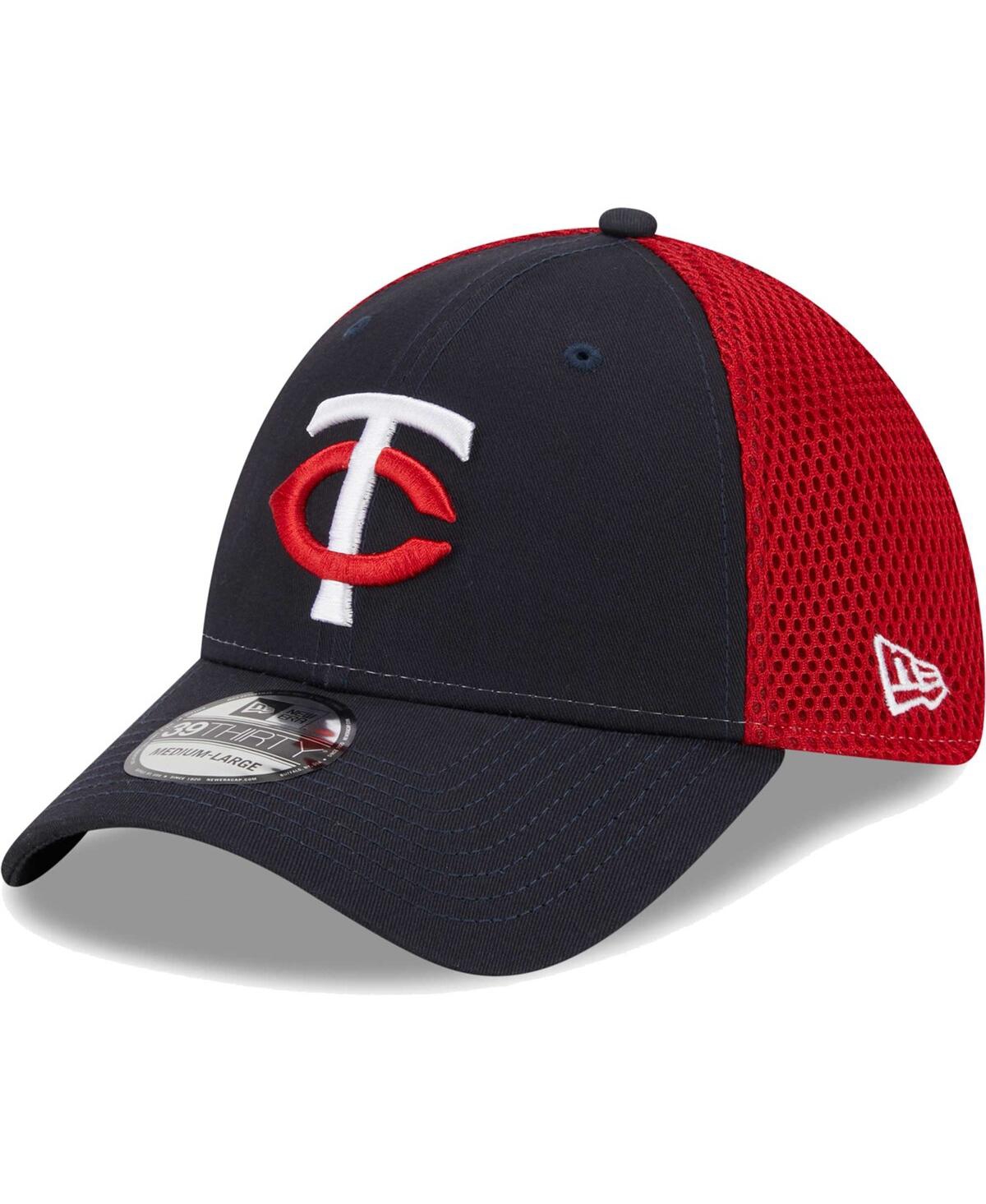 New Era Men's  Navy Minnesota Twins Team Neo 39thirty Flex Hat In Navy