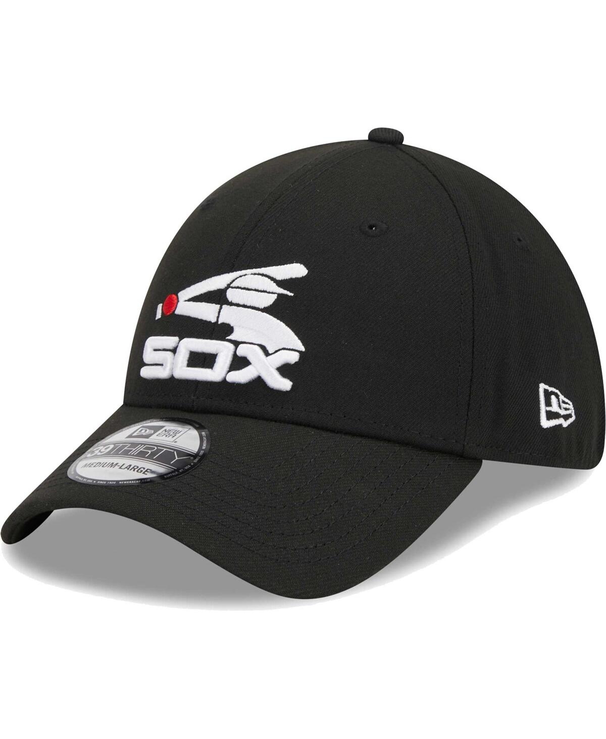 Men's New EraChicago White Sox Logo 39THIRTY Flex Hat - Black