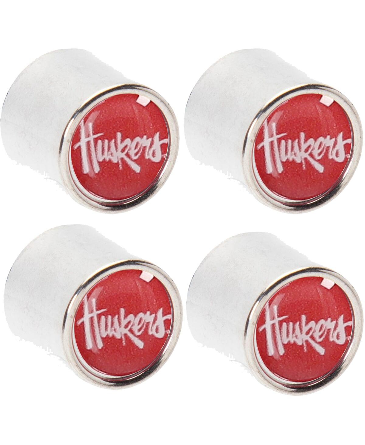 Stockdale Nebraska Huskers College Cappers Tire Valve Stem Covers In Multi