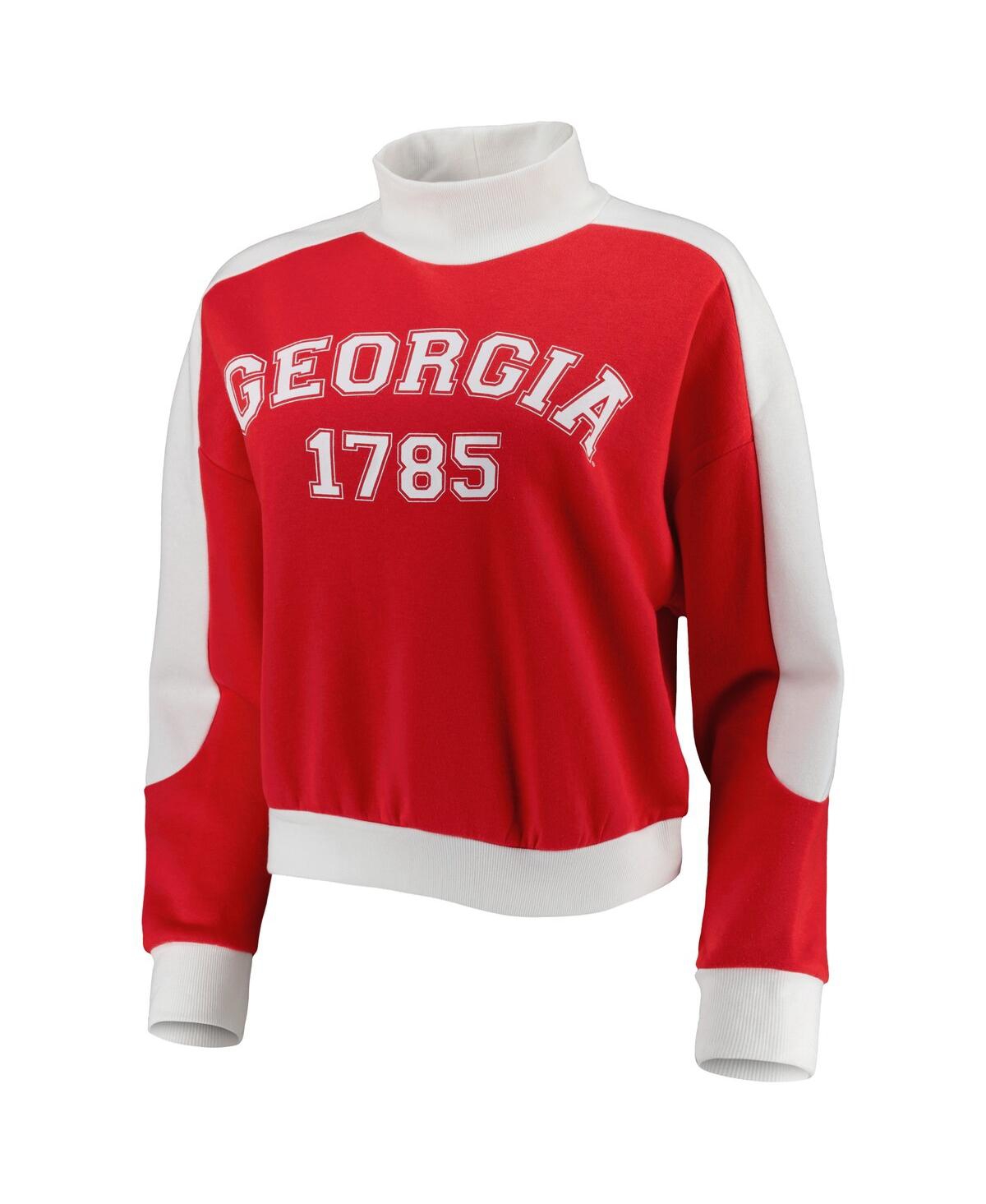 Gameday Couture Crimson Oklahoma Sooners Make It A Mock Sporty Pullover Sweatshirt In Red
