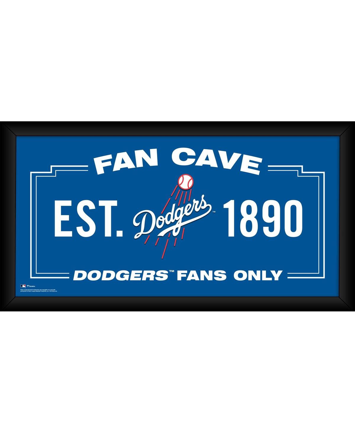Fanatics Authentic Los Angeles Dodgers Framed 10" X 20" Fan Cave Collage In Blue
