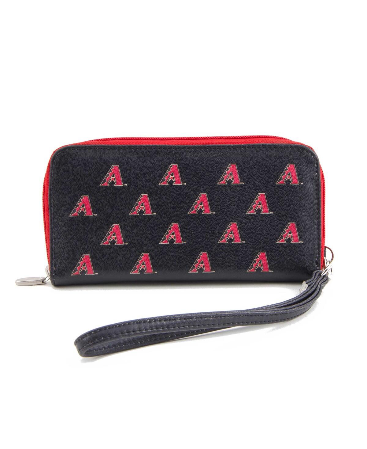 Shop Eagles Wings Women's Arizona Diamondbacks Zip-around Wristlet Wallet In Black