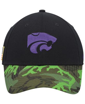 Men's Black, Camo Kansas State Wildcats Veterans Day 2Tone Legacy91 Adjustable Hat