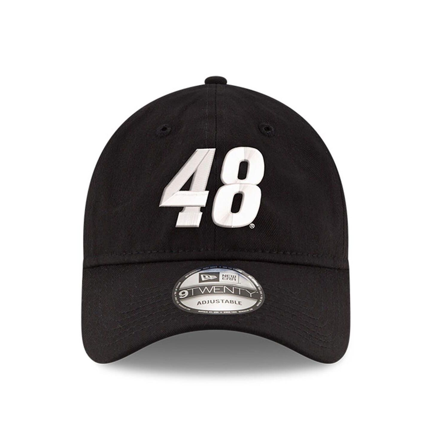 Мужская кепка New Era Black Alex Bowman Enzyme Washed 9TWENTY Adjustable Hat — фото 3