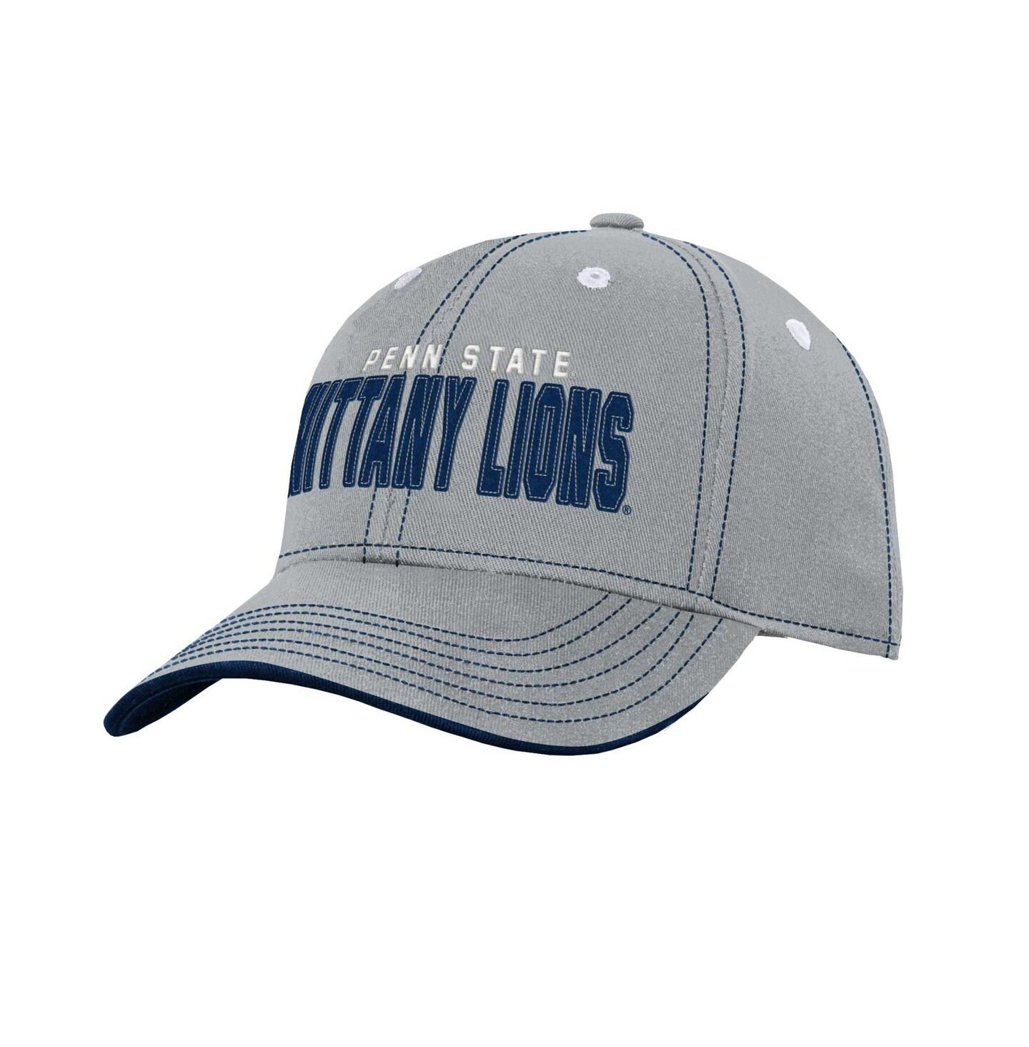 Детская кепка Outerstuff Gray Penn State Nittany Lions Old School Slouch Adjustable Hat — фото 1