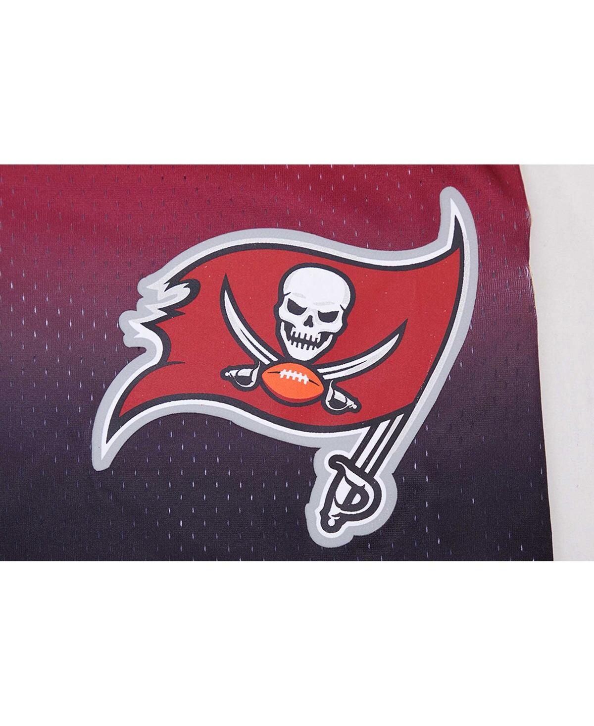 Pro Standard Men's  Black, Red Tampa Bay Buccaneers Ombre Mesh Shorts In Black,red