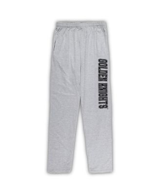 Men's Vegas Golden Knights Black, Heather Gray Big and Tall T-shirt and Pants Lounge Set