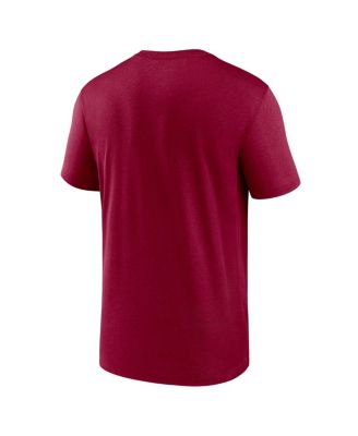 Men's Burgundy Washington Commanders Legend Logo Performance T-shirt